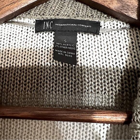 International Concepts INC  striped open front cardigan. V neckline. Small. - Picture 3 of 6